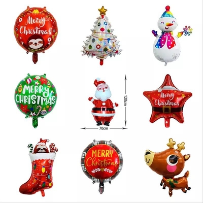 ราคาดี ขายส่ง Merry Christmas ฟอยล์บอลลูนรูปต้นคริสต์มาส Snowman Star Decoration ออนไลน์