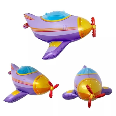 ราคาดี 3D Self Sealing Aluminium Foil Cartoon Airplane Balloons Custom Printing for Party ออนไลน์