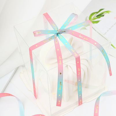 ราคาดี ริบบิ้นห่อของขวัญพิมพ์ลายไล่ระดับสีใช้ซ้ำได้กว้าง 1.2 ซม. สำหรับวันเกิด ออนไลน์
