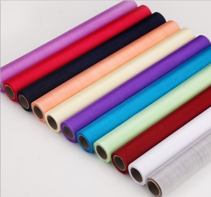 ราคาดี ผง Organza Tulle Rolls ที่มีความหนาแน่น 28E สําหรับชุดแต่งงาน ออนไลน์