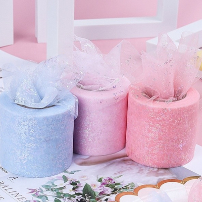ราคาดี โพลีเอสเตอร์ ออร์แกนซ่า ทูลล์ รอลล์ที่มีรูปแบบหลายสี ออนไลน์