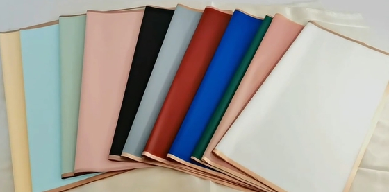 ราคาดี กระดาษห่อดอกไม้ดอกไม้เกาหลี สีบริสุทธิ์ กันน้ํา กระดาษขอบทองใส ออนไลน์