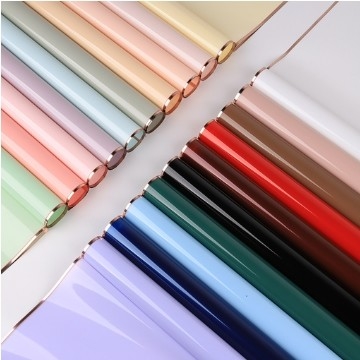 ราคาดี กระดาษบรรจุดอกไม้ยุคทอง Lizhiran Jelly Film Gold Edge Water Glossy Film กระดาษบรรจุดอกไม้ ออนไลน์