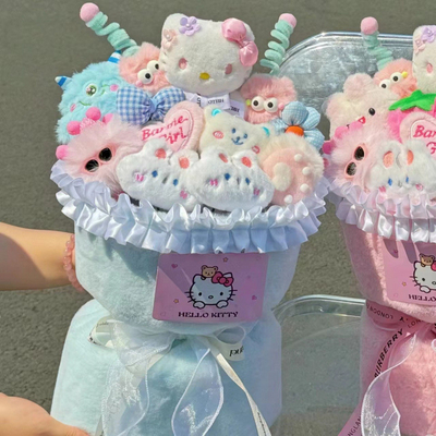 ราคาดี Melody and Kiityt Cat Plush Doll Bouquet วันเกิดและเทศกาล Qixi ของขวัญสําหรับสาวๆ เพื่อนสนิท และเพื่อนหญิง ของขวัญสร้างสรรค์ ออนไลน์