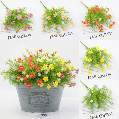 ราคาดี กล่องดอกไม้เทียม 20x35cm บ้านสวย โรงแรม แต่งงานแต่งงานและตกแต่งโต๊ะ ด้วยพืชและดอกไม้เทียมหลายสี ออนไลน์