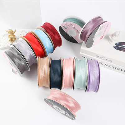 ราคาดี สายหางปลา แพคเกจริบบอน ขายปลีกเค้กริบบอน สายดอกไม้ร้านดอกไม้ DIY สายดอกไม้ กล่องของขวัญ สายชิฟอน ออนไลน์