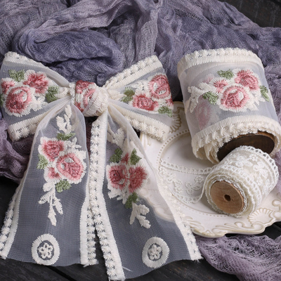 ราคาดี เวอร์ชั่นเกาหลี แผ่นขีดดอกไม้ สายผูกเทียม DIY สายคล้องผม ออนไลน์