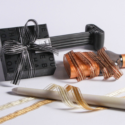 ราคาดี ริมทอง, ริมเงิน, ผ้าใบหิมะเส้น, ผ้าใบขอบ, ริมส่วนกลางริบ, DIY พิเศษดอกไม้บรรจุ, ริบแต่งงาน, ริบสี ออนไลน์