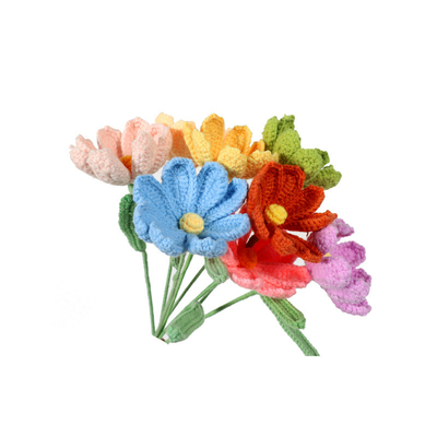 ราคาดี Handmade knitting yarn Gesang flower finished product simulation bouquet home decoration creative ornament handmade yarn Gesang flower ออนไลน์