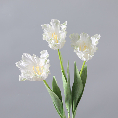 ราคาดี Home soft furnishings, artificial flower bouquets, studio shooting props, 5 double-petaled tulips ออนไลน์