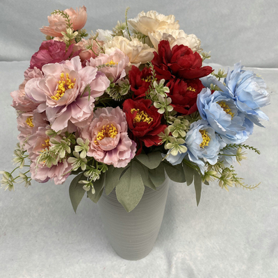 ราคาดี ใหม่ 6 หัว Popo Peony ซิมูเลอร์ดอกบัวงานแต่ง Roadguide Set ดอกไม้ปลอม บ้าน ภาพถ่าย 道具มือ ดอกไหมอุตสาหกรรม ออนไลน์