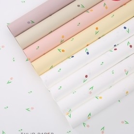 ราคาดี 57*57cm กระดาษแฟชั่น Tulip Ouya กระดาษบรรจุดอกไม้ดอกไม้กันน้ํา ออนไลน์