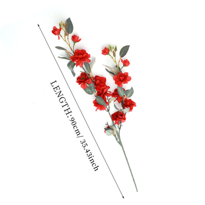 ราคาดี การประดับงานแต่งแบบจําลอง Camellia ดอกไม้ปลอม โรงแรม สถานที่แต่งงานแต่งแบบจําลอง ดอกไม้ พลาสติก ร้านค้า การประดับเพดาน ดอกไม้ปลอม ออนไลน์