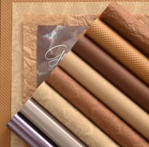 ราคาดี กระดาษบรรจุดอกไม้ดอกไม้สีกาแฟในฤดูใบไม้ผลิและฤดูหนาว ออนไลน์