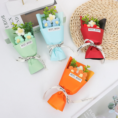 ราคาดี 520 วันวาเลนไทน์ Ins มินิเลียน สวมผ้าปู Puff Bouquet ของขวัญสําหรับเพื่อนวันเกิดของแฟน ออนไลน์