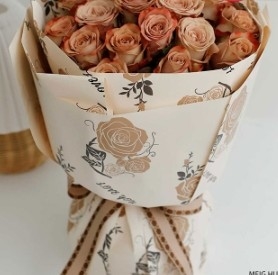 ราคาดี 30-45 วัน เวลาส่ง สําหรับ Dreamy Rose กระดาษบรรจุดอกไม้ดอกไม้กันน้ําในหลายสี ออนไลน์