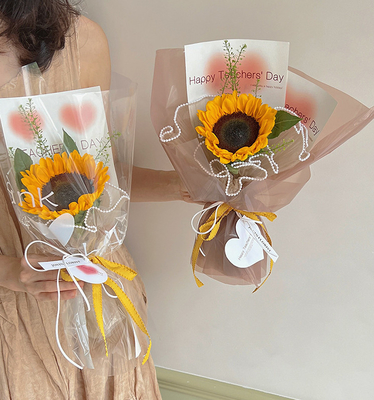 ราคาดี สีฟ้า 1cm Grid Series Ribbon Flower Bouquet Tie Baking DIY Bow วัสดุบรรจุดอกไม้ที่ทําด้วยมือสําหรับการอบ ออนไลน์