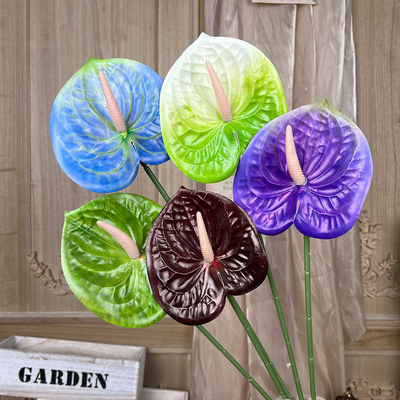 ราคาดี ผักพาราสีแดงแบบปลอม สีไหมเทียม ผลิตภัณฑ์ดอกไม้แต่งงานระดับสูง เครื่องประดับห้องนั่งเล่น การจัดดอกไม้ ดอกไม้พลาสติก ออนไลน์