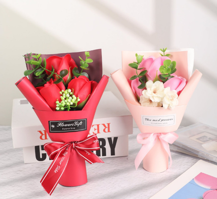 ราคาดี การจําลองของขวัญสร้างสรรค์ Rose Bundle Soap Flower ออนไลน์