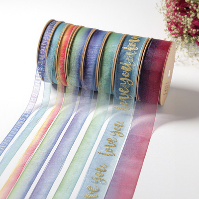 ราคาดี ริบบิ้นผ้า Webbing DIY ขนาด 2.5 ซม. แบบม้วน สีพื้น ผ้าก๊อซหิมะ สำหรับย้อมสีและตกแต่งของขวัญ ออนไลน์