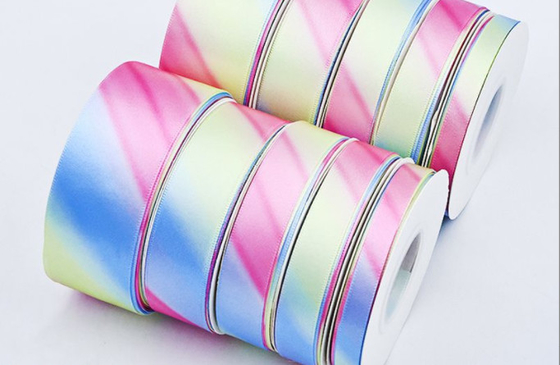ราคาดี สีที่กําหนดเอง สายเทียมสายรุ้ง 4cm x 10m สําหรับ DIY วัสดุที่ทําด้วยมือและบรรจุดอกไม้ ออนไลน์