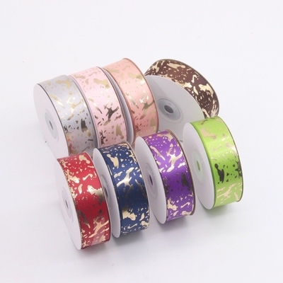 ราคาดี กล่องของขวัญริบบิ้นปั๊มความร้อนขนาด 2.5 ซม. ลายหินอ่อนสีแดงสำหรับ DIY วันพ่อ ออนไลน์