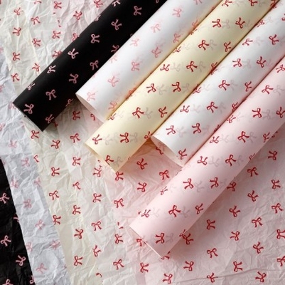 ราคาดี กระดาษห่อของขวัญลายผีเสื้อพิมพ์ลายหิมะลูกแพร์, หลายสี ออนไลน์