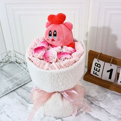 ราคาดี ตุ๊กตาการ์ตูน, ช่อกุหลาบ, ดอกไม้สบู, เทศกาล Qixi, ตุ๊กตา Star Kirby, ช่อดอกไม้, ช่อสบู่ ออนไลน์