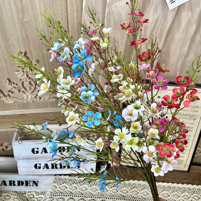 ราคาดี พลูมออสเตรเลียจําลอง ดอกไม้เทียม ผลิตภัณฑ์เสร็จสําหรับงานแต่งงาน การจัดดอกไม้ ดอกไม้ภูมิทัศน์ ความรู้สึกระดับสูง ห้องนั่งเล่น การตกแต่งดอกไม้ ออนไลน์