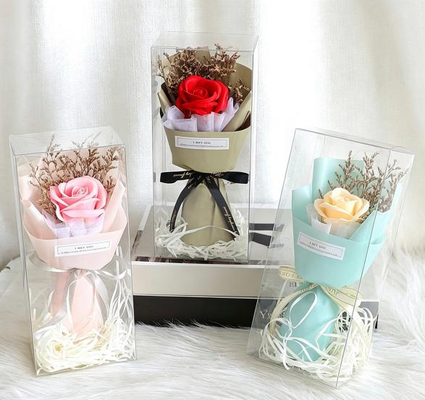 ราคาดี ดอกไม้สร้างสรรค์ ผ้าใบสีซับดอกไม้กุหลาบ ดอกไม้ทําด้วยมือ ดอกไม้หอม ดอกไม้กุหลาบ กล่องดอกไม้ 1 ชิ้น ดอกไม้กุหลาบสําหรับวันวาเลนไทน์ ออนไลน์