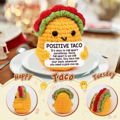 ราคาดี Positive Crochet Taco Birthday Gifts Crochet Dolls Emotional Inspirational Support Positive Present for Graduation Mom Teachers ออนไลน์