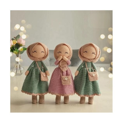 ราคาดี Muslim Hijab Crochet Doll, 11-30cm 100% Cotton Amigurumi for Ramadan/Eid Gifts ออนไลน์