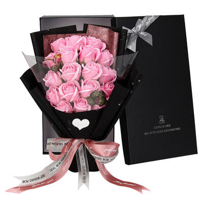 ราคาดี ประดิษฐ์สบู่หอม Rose Bouquet ของขวัญกล่องโรแมนติกคริสตัลสบู่ดอกไม้สำหรับงานแต่งงานวันเกิดวาเลนไทน์คริสต์มาสสำเร็จการศึกษา Holiday Decor ออนไลน์