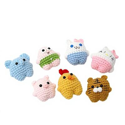 ราคาดี ขายส่งสัตว์เสือแมวส่งเสริมอารมณ์ แฮนด์เมดโครเชต์ Amigurumi ตุ๊กตาสำหรับ Office Home Desktop ตกแต่งของขวัญ ออนไลน์