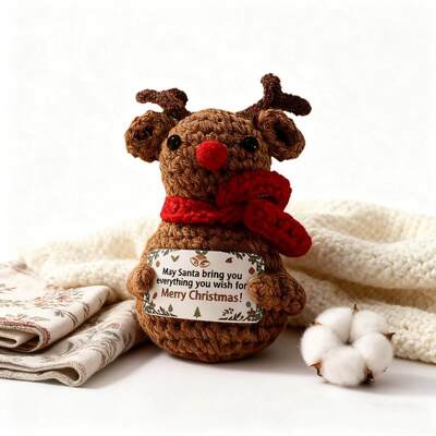 ราคาดี ขายร้อนคริสต์มาส แรงบันดาลใจ เนื้อผ้า crochet สวมหลากหลาย crochet สวมตุ๊กตา handmade creative doll ออนไลน์