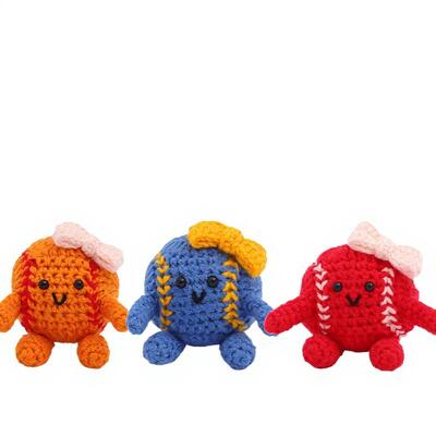 ราคาดี ขายปลีก ขายร้อน กีฬา บาสบอล ทําด้วยมือ กระเทียม Amigurumi ตุ๊กตาสําหรับตกแต่ง เครื่องประดับ ของขวัญวันหยุด ออนไลน์