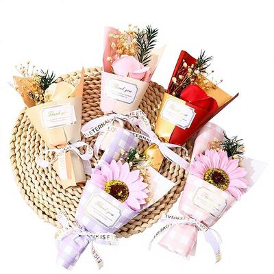 ราคาดี Mini Bouquet โมเดิร์น Minimalist ดอกไม้สบู่ Mini ดอกไม้แห้งช่อดอกไม้งานแต่งงานโปรดปราน Holiday Decor ของขวัญ ออนไลน์