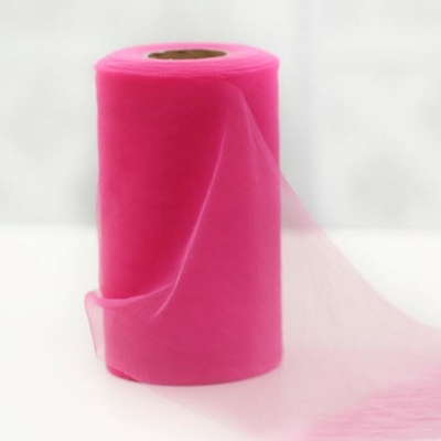 ราคาดี รูปแบบแสตมป์ ธรรมดา โพลีเอสเตอร์ Soft Tulle Rolls 100 หลา วัสดุ ออร์แกนซ่า ออนไลน์