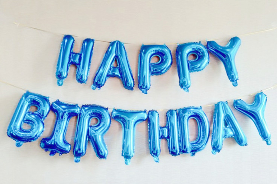 ราคาดี ลูกโป่งฟอยล์ตัวอักษร Happy Birthday ขนาด 16 นิ้ว ชุดแบนเนอร์ Happy Birthday พร้อมเชือก ออนไลน์