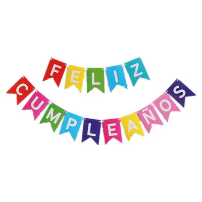 ราคาดี พิมพ์รายการตกแต่งงานปาร์ตี้ Feliz Cumpleanos Garland Fishtail Swallow Tailed Flag ออนไลน์