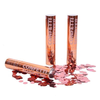 ราคาดี Rose Gold Shining Metallic ฟอยล์วงกลม Party Popper ลูกปา Shooter Cannon ออนไลน์